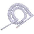 RJ11/RJ12 6P4C Spring Telephone Cable Coiled Telephone Cord